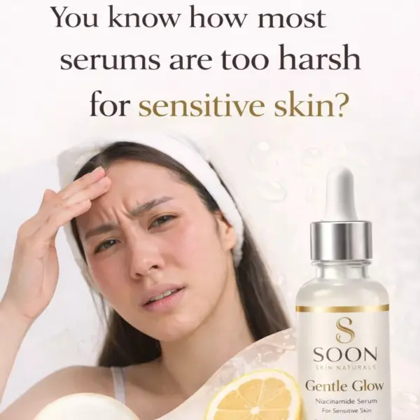 SOON SKIN NATURALS SERUM – Hydrating & Brightening Face Serum | Lightweight Daily Skincare